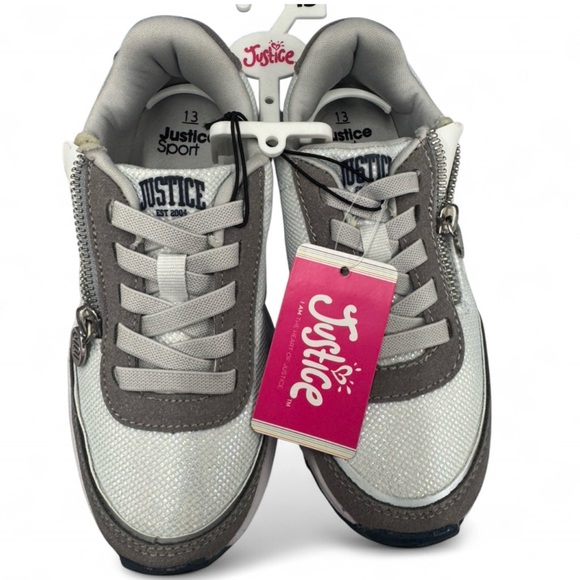 Stylish girls Sneakers in Gray and White - Picture 2 of 3